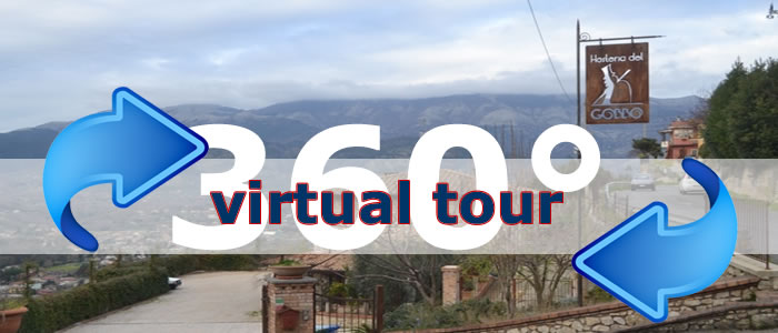 Click per visualizzare il Virtual Tour di Hosteria del Gobbo